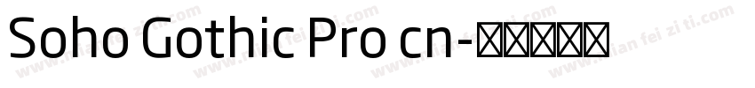 Soho Gothic Pro cn字体转换